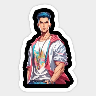 Asian Guy Sticker